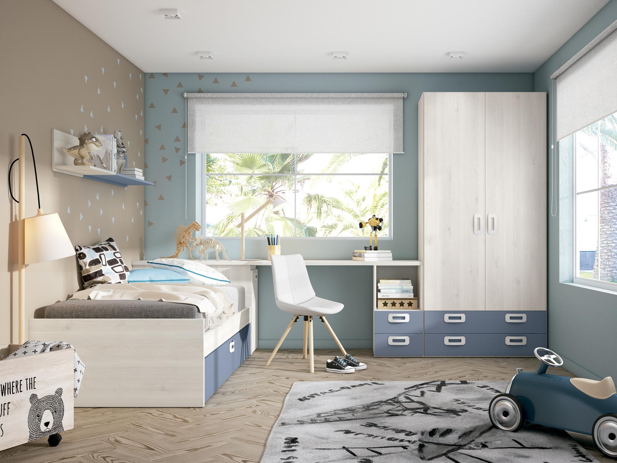 Ideas para dormitorios infantiles, Fotos de dormitorios infantiles con papel  pintado - Febrero 2024