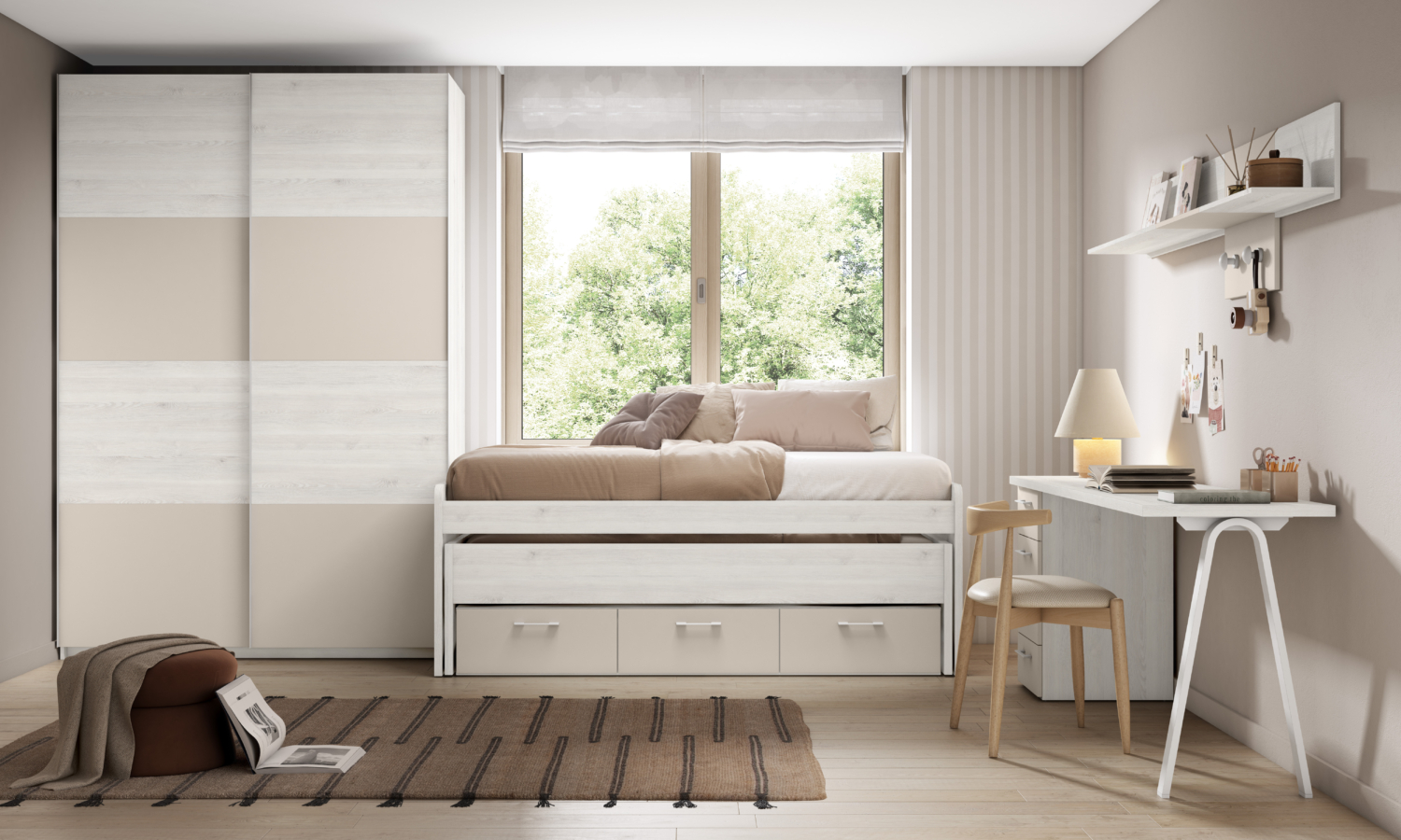 JUNIOR-JUVENIL-JUVENILES-DORMITORIO-COMPACTO-CAMA-DECO-DECORACIÓN