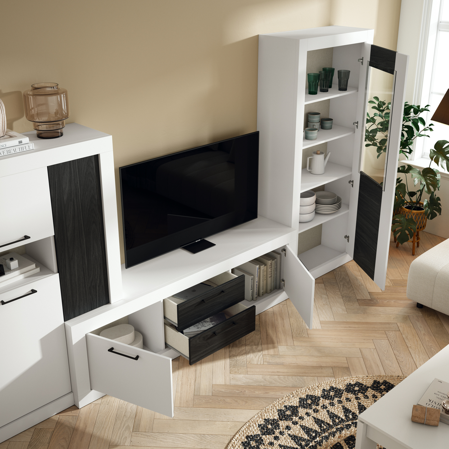 GNESIS-LINE-GNESISLINE-SALÓN-SALONES-COMEDOR-COMEDORES-DECO-VITRINAS